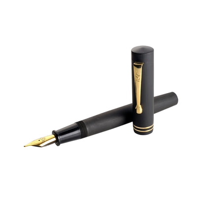 ASA Maya Handcrafted Ebonite Fountain Pen - Vintage-Inspired Diamond Design with Jowo Nib